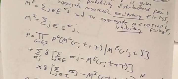SMNI path integral equations — handwritten